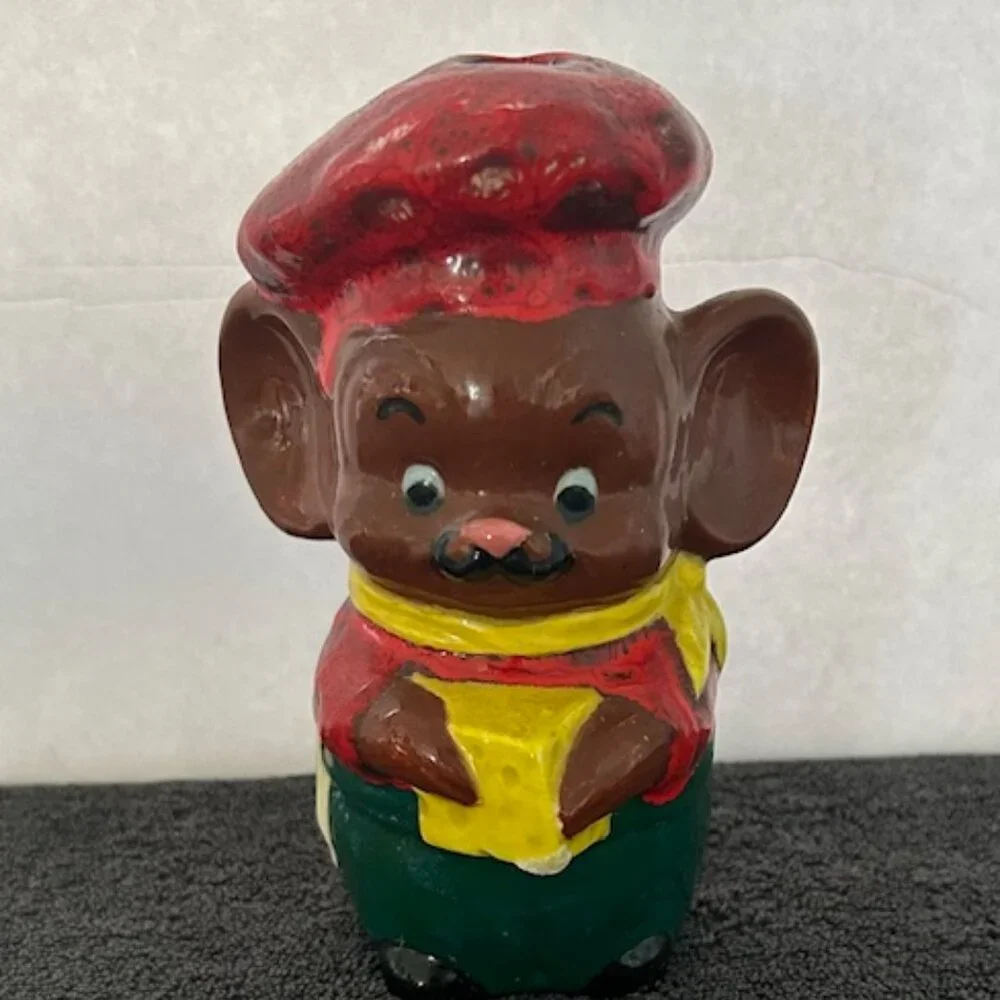 Vintage Ceramic Mouse Pen & Pencil Holder